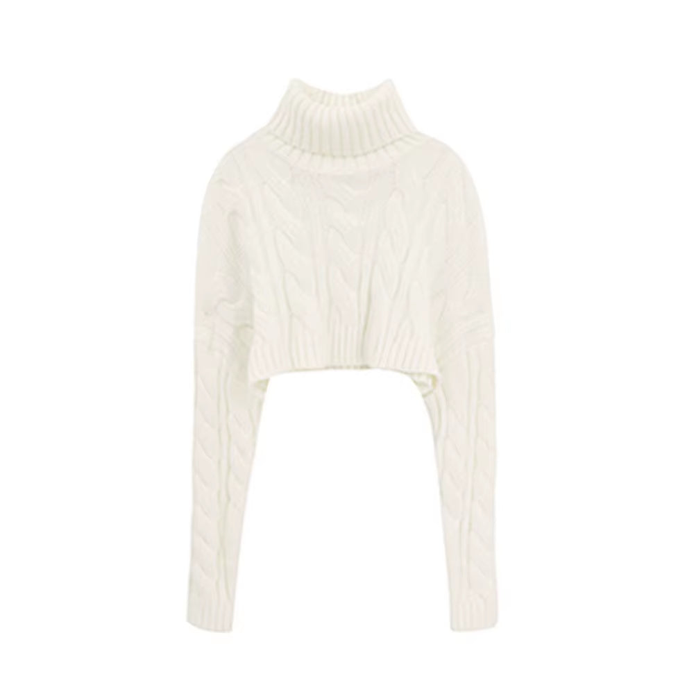 2022 Autumn Winter Women Turtleneck Sweater Loose Elegant Warm Knitted Pullovers Fashion Solid Tops Knitwear Jumper