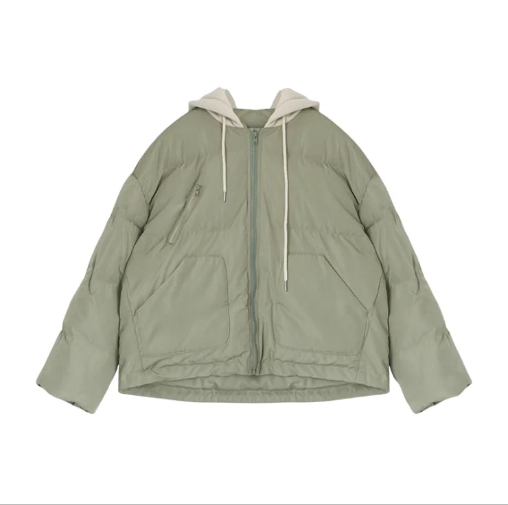 Cotton Jacket, Puffer Coat, Short Women's Outerwear